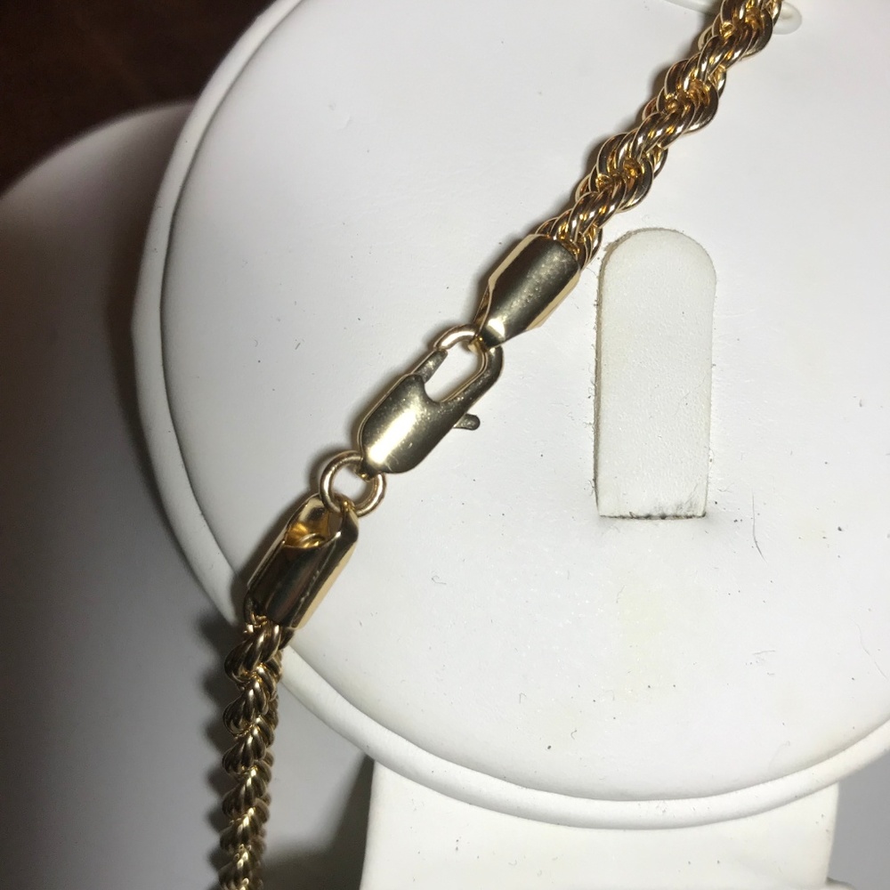 28" Rope Chain 14k 7mm thick - Picture 3 of 5